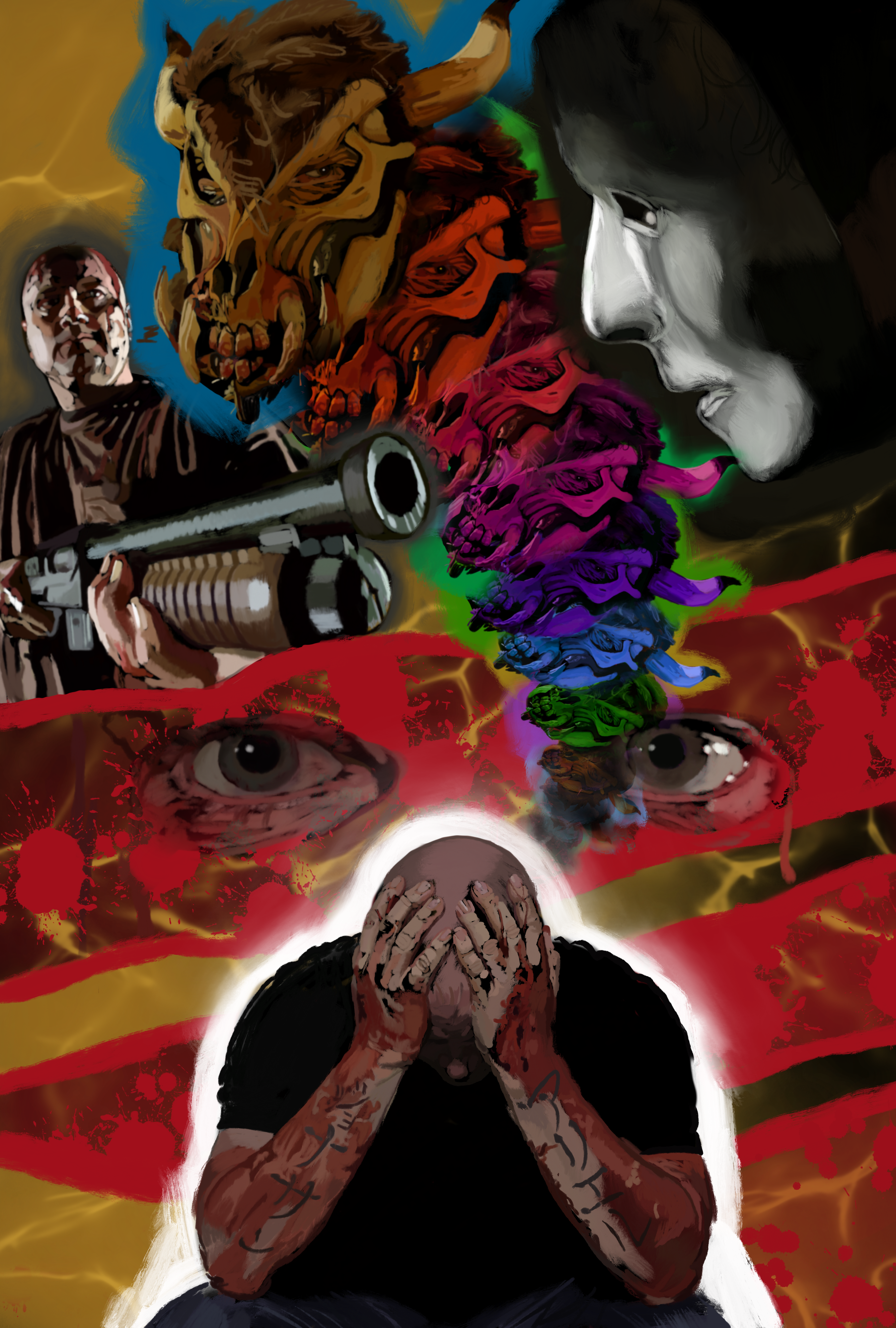 3 Tears Label Art by D. Ryan Mowry