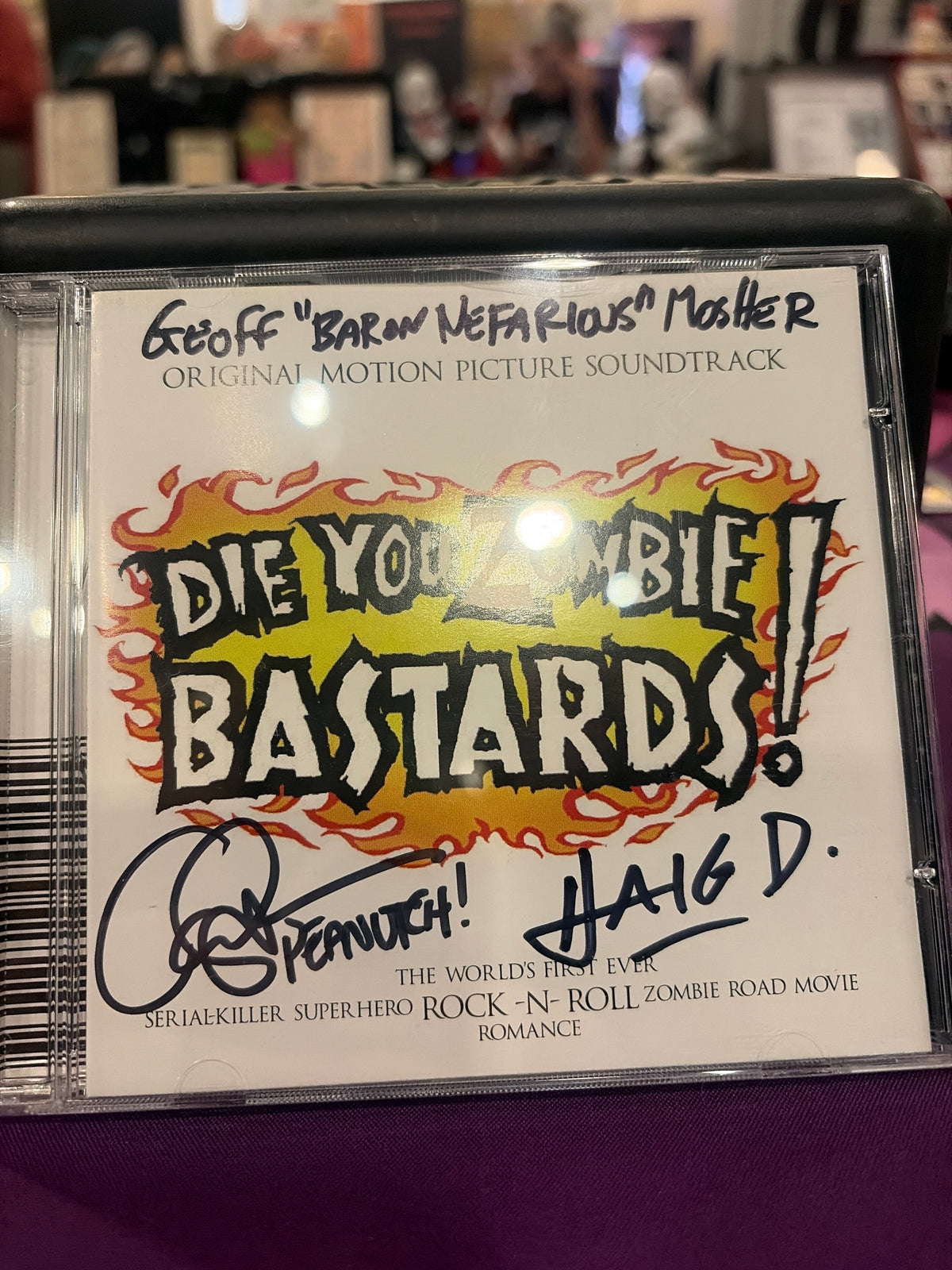 Die You Zombie Bastards signed CD