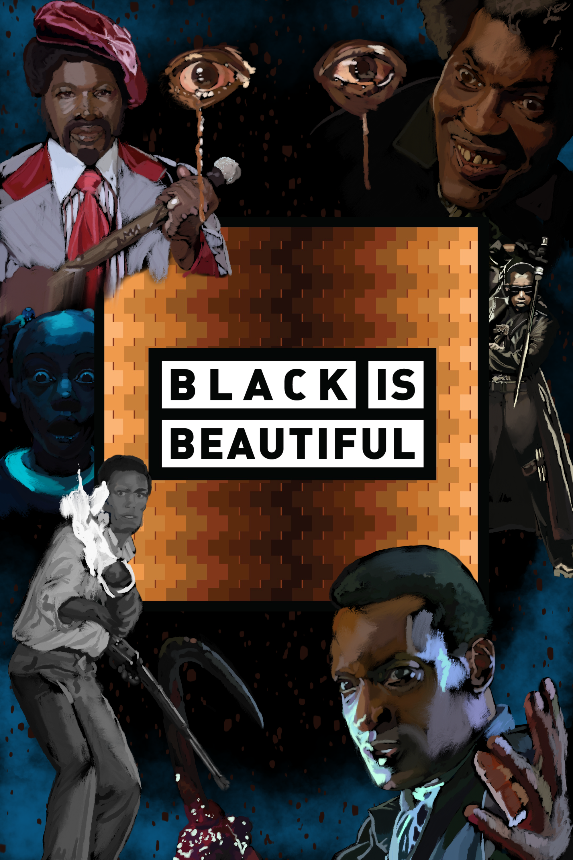 Black is Beautiful Label Art by D. Ryan Mowry