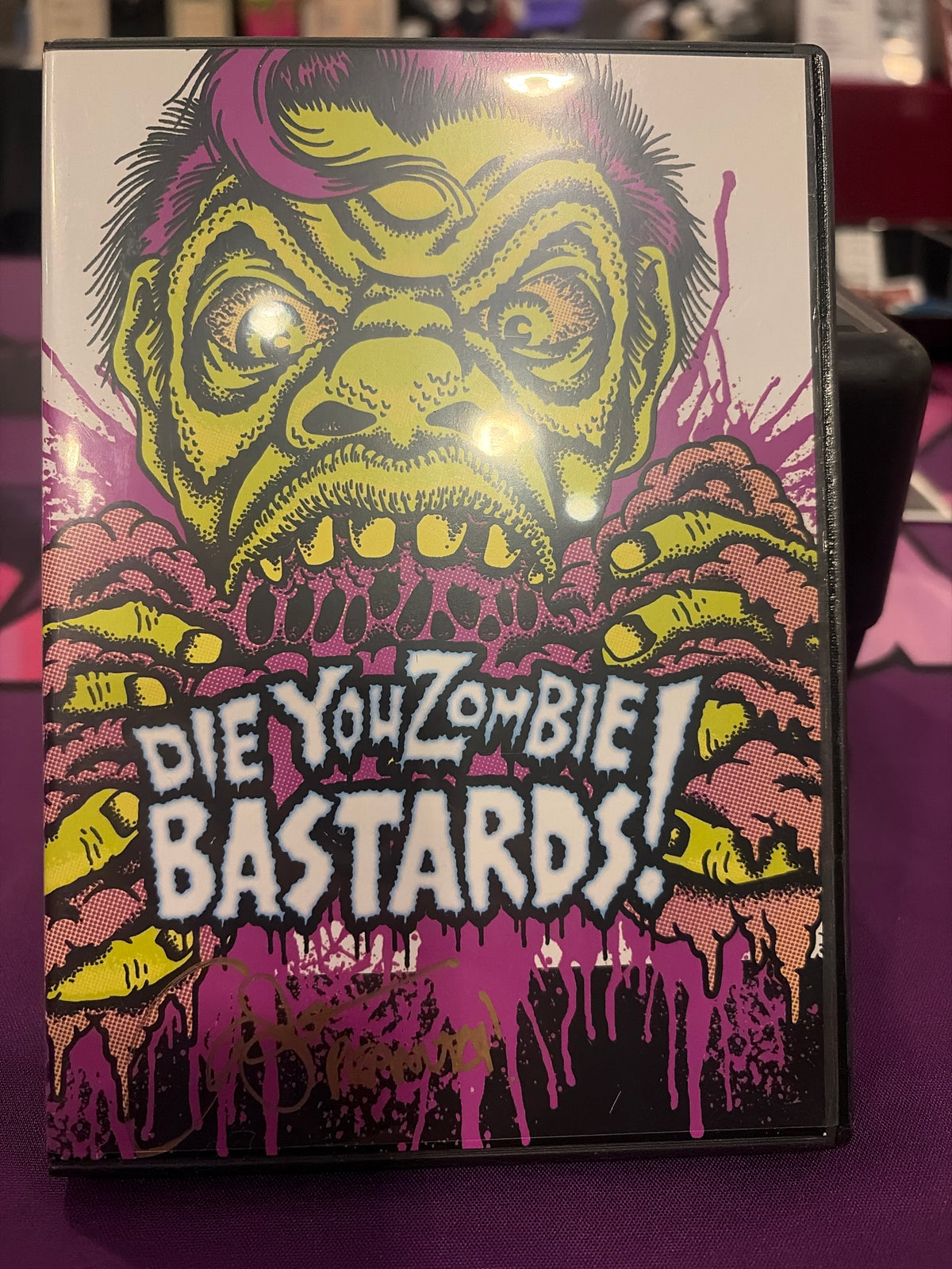Die You Zombie Bastards signed DVD